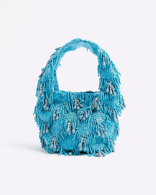 Blue Premium Beaded Grab Bag