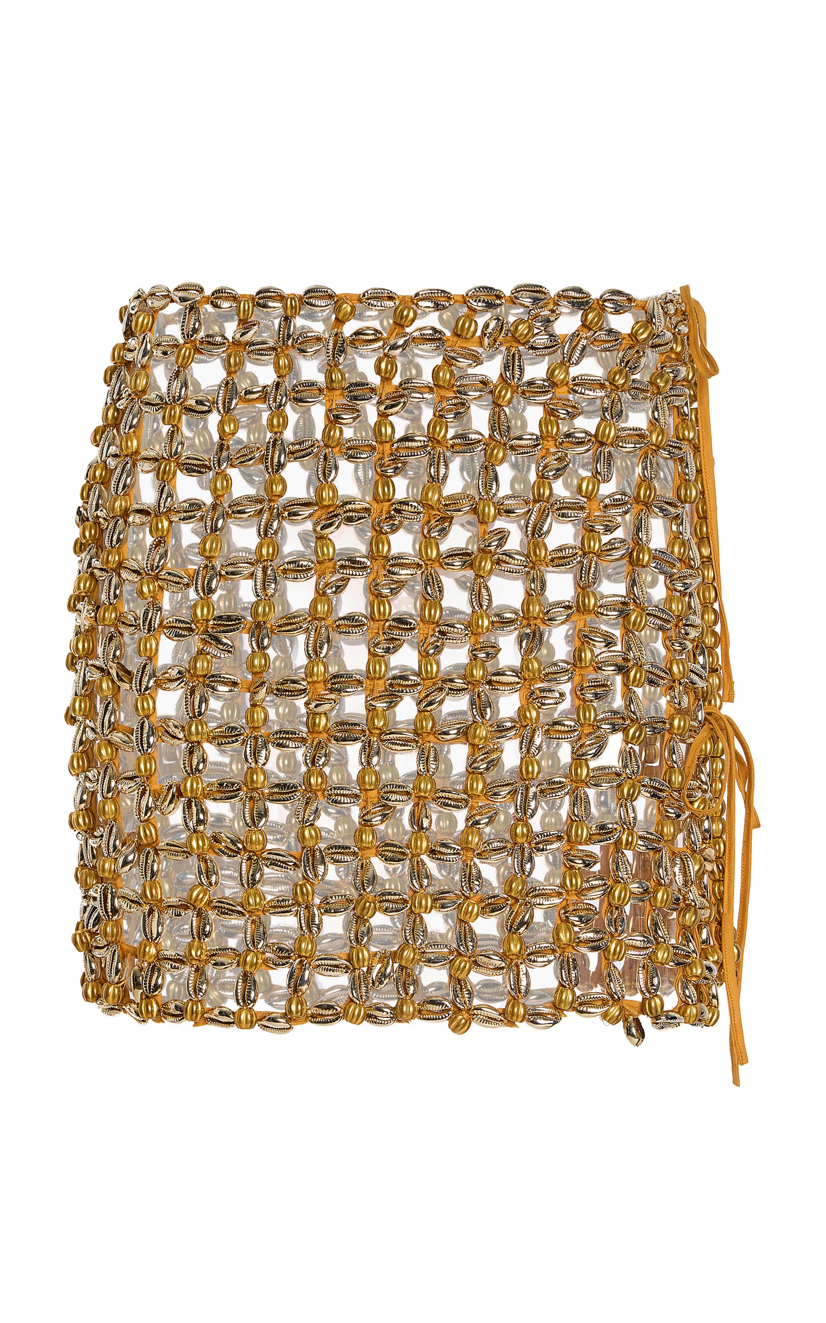 Imole Embellished Woven Mini Skirt