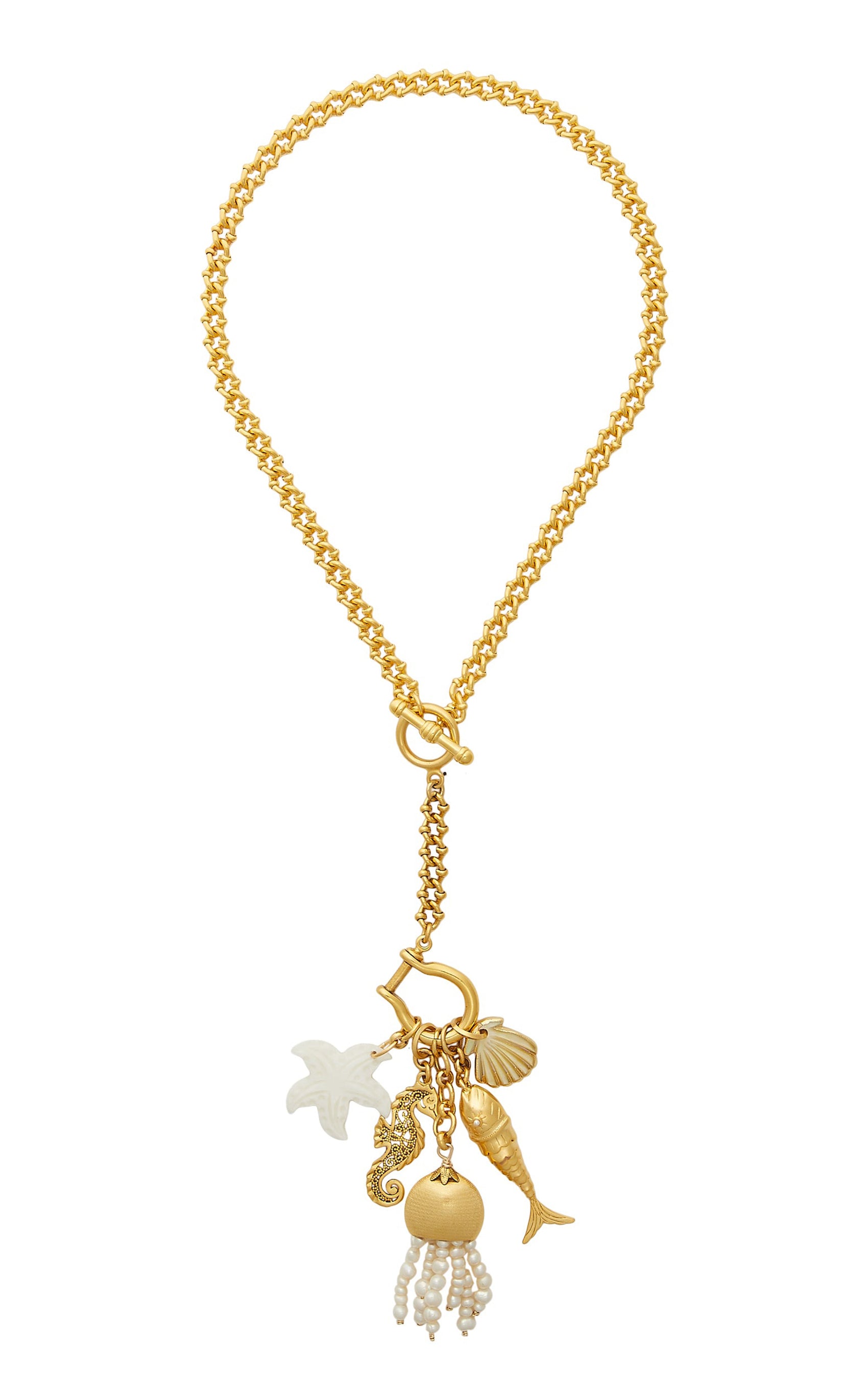 Mermaid's Memento Gold-Plated Necklace
