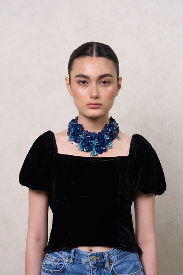 Navy Gianna Necklace