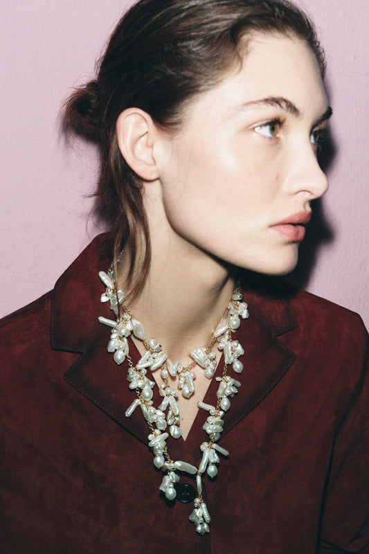 PACK OF 2 FAUX PEARL NECKLACES