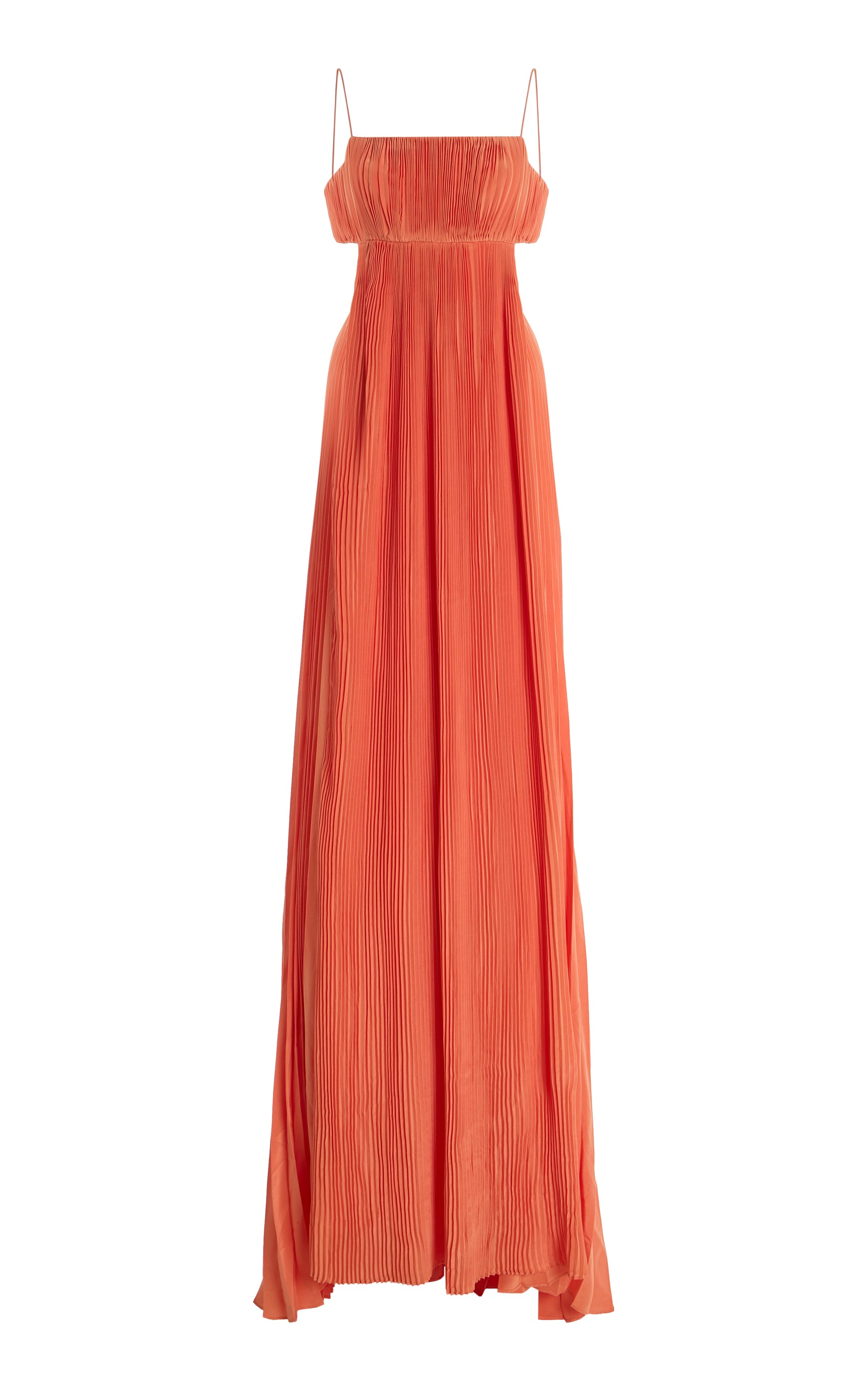 Varranza Cutout Plisse Maxi Dress