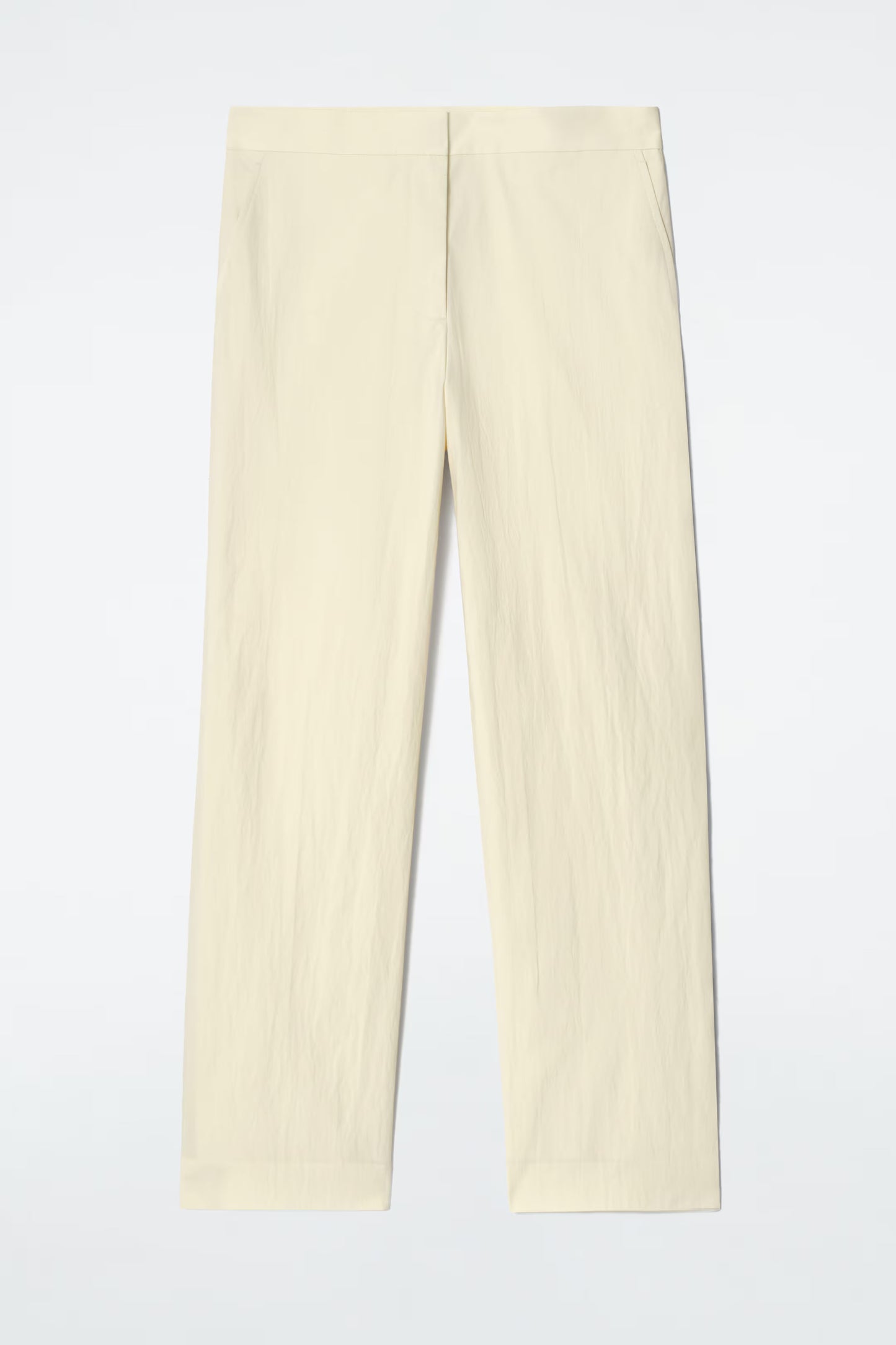 Tailored Cotton Straight-Leg Trousers