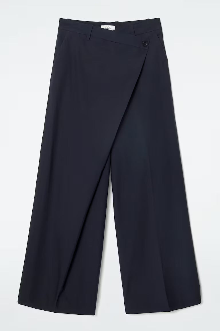 Asymmetric Wrap Trousers