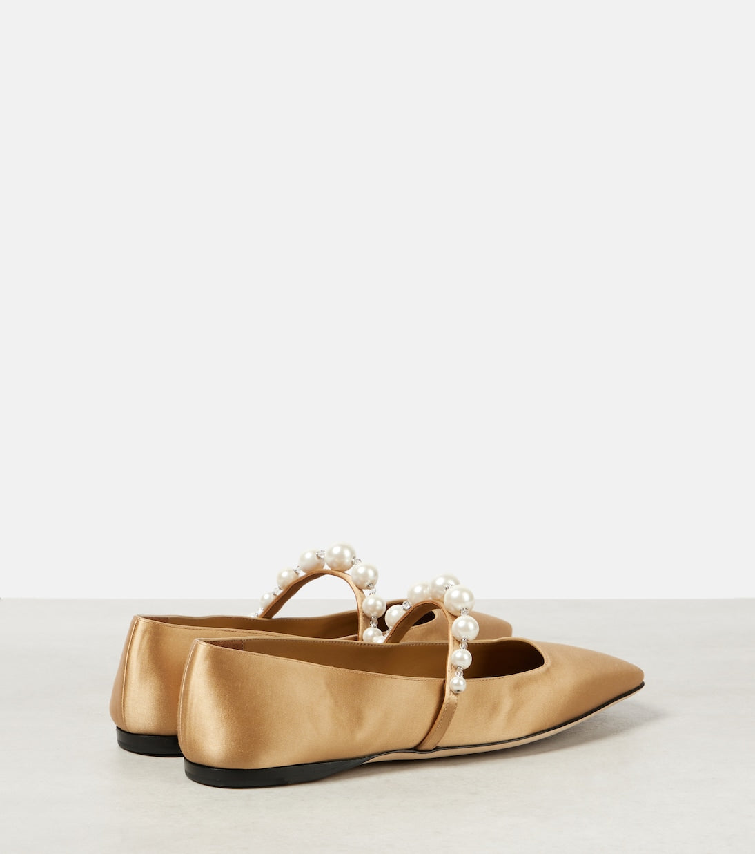 Ade embellished satin Mary Jane flats