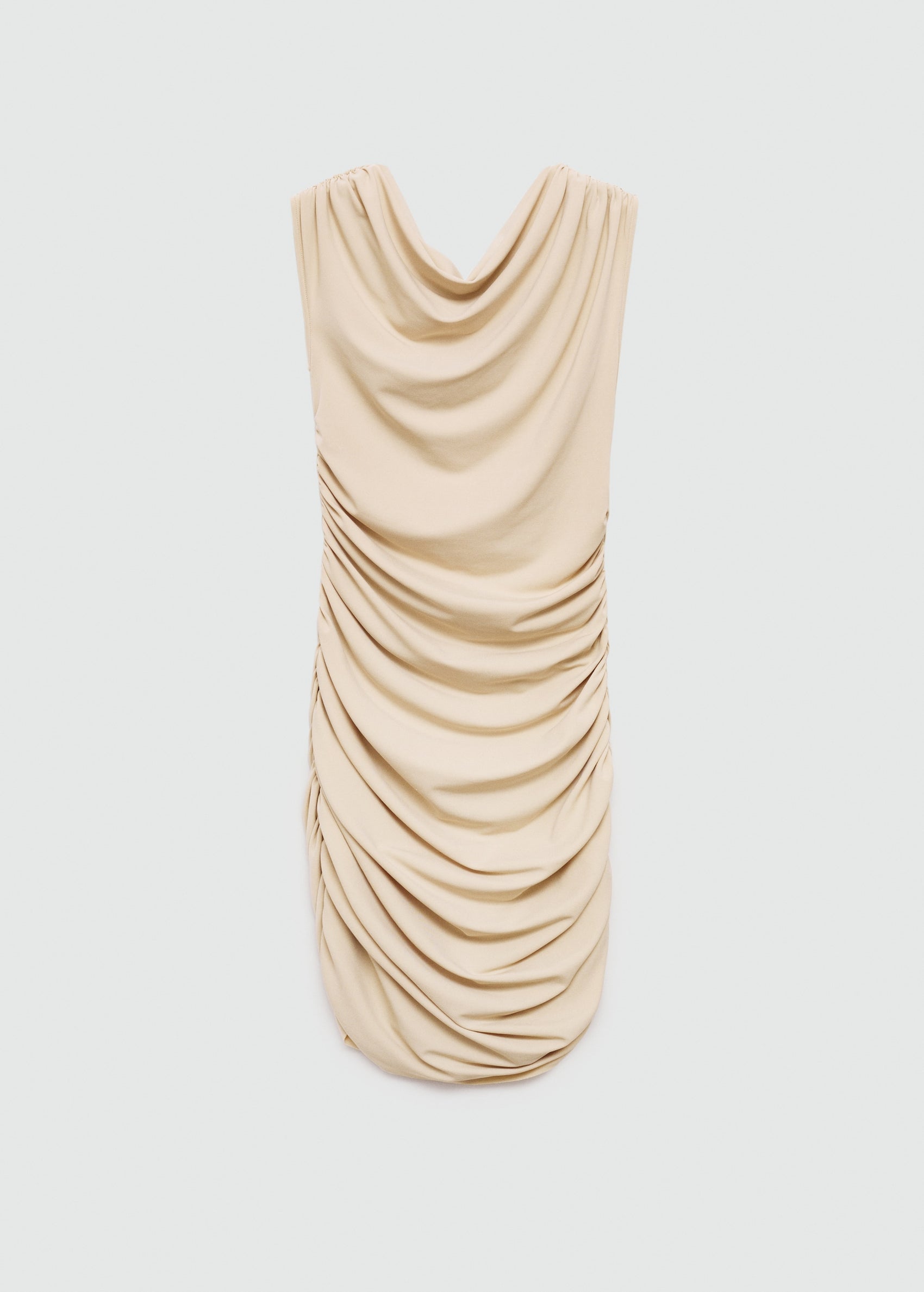 Asymmetrical pleated dress