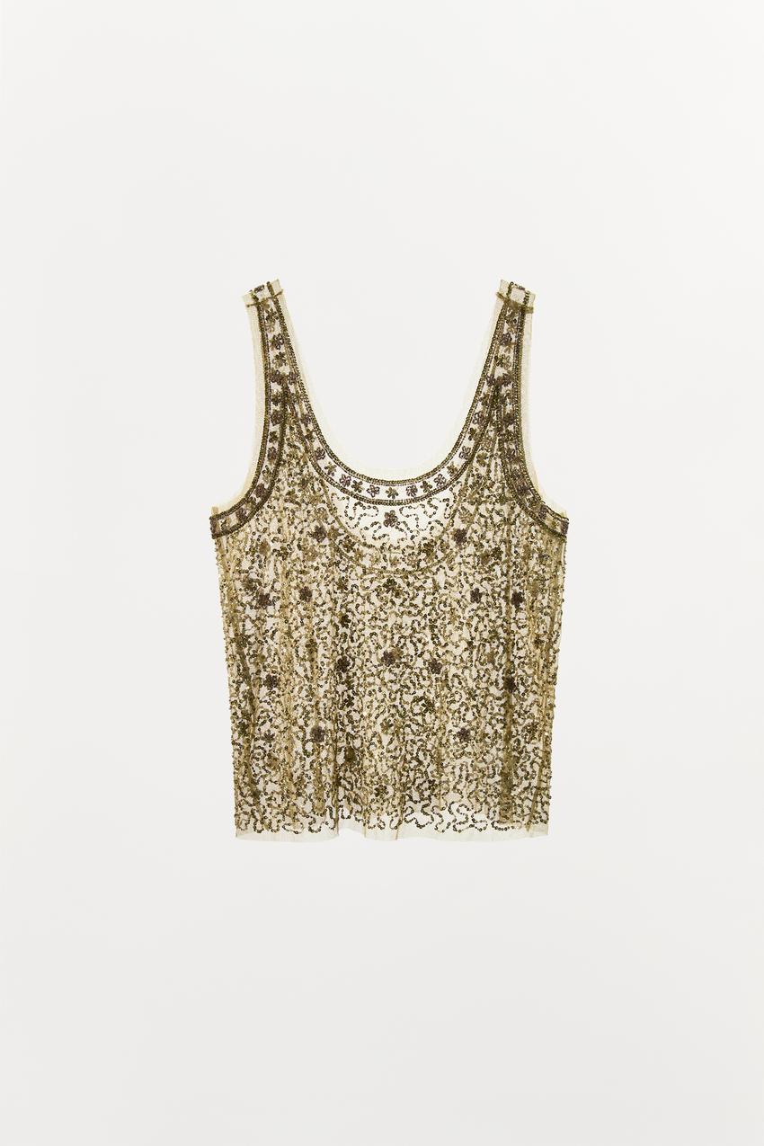 BEADED EMBELLISHED TOP