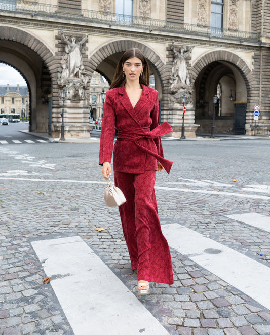 BURGUNDY PANTS