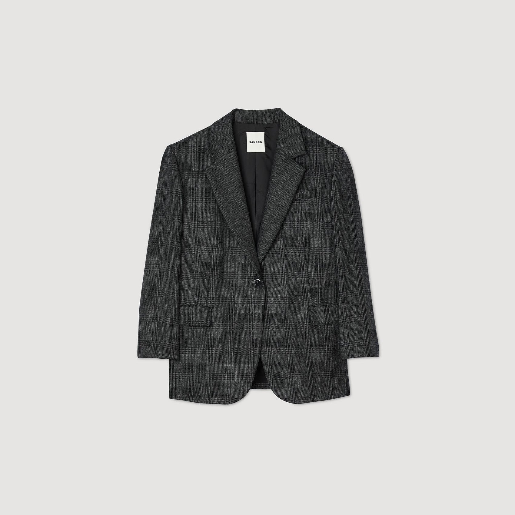 Checked suit jacket