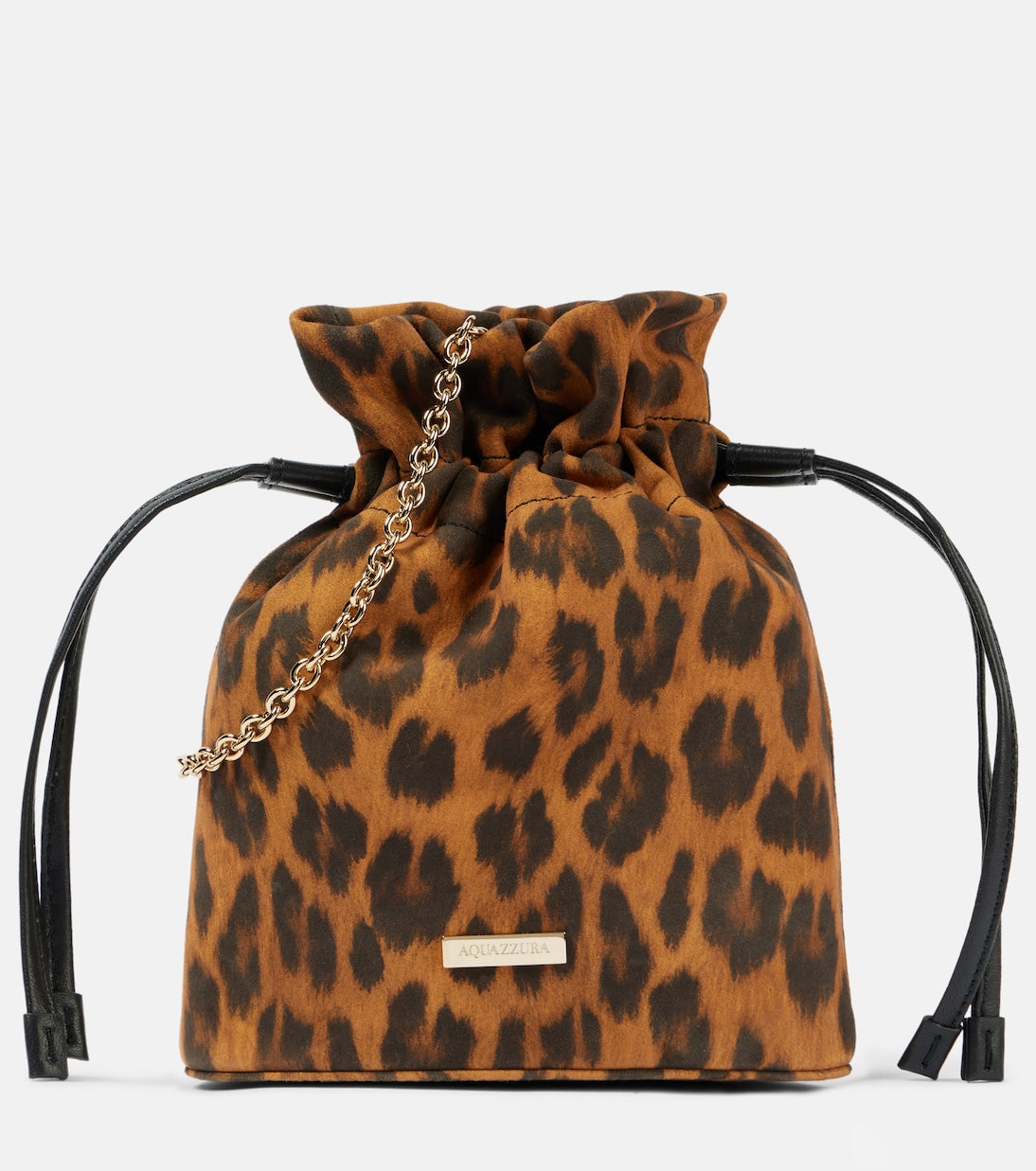 Christy Mini leopard print suede pouch