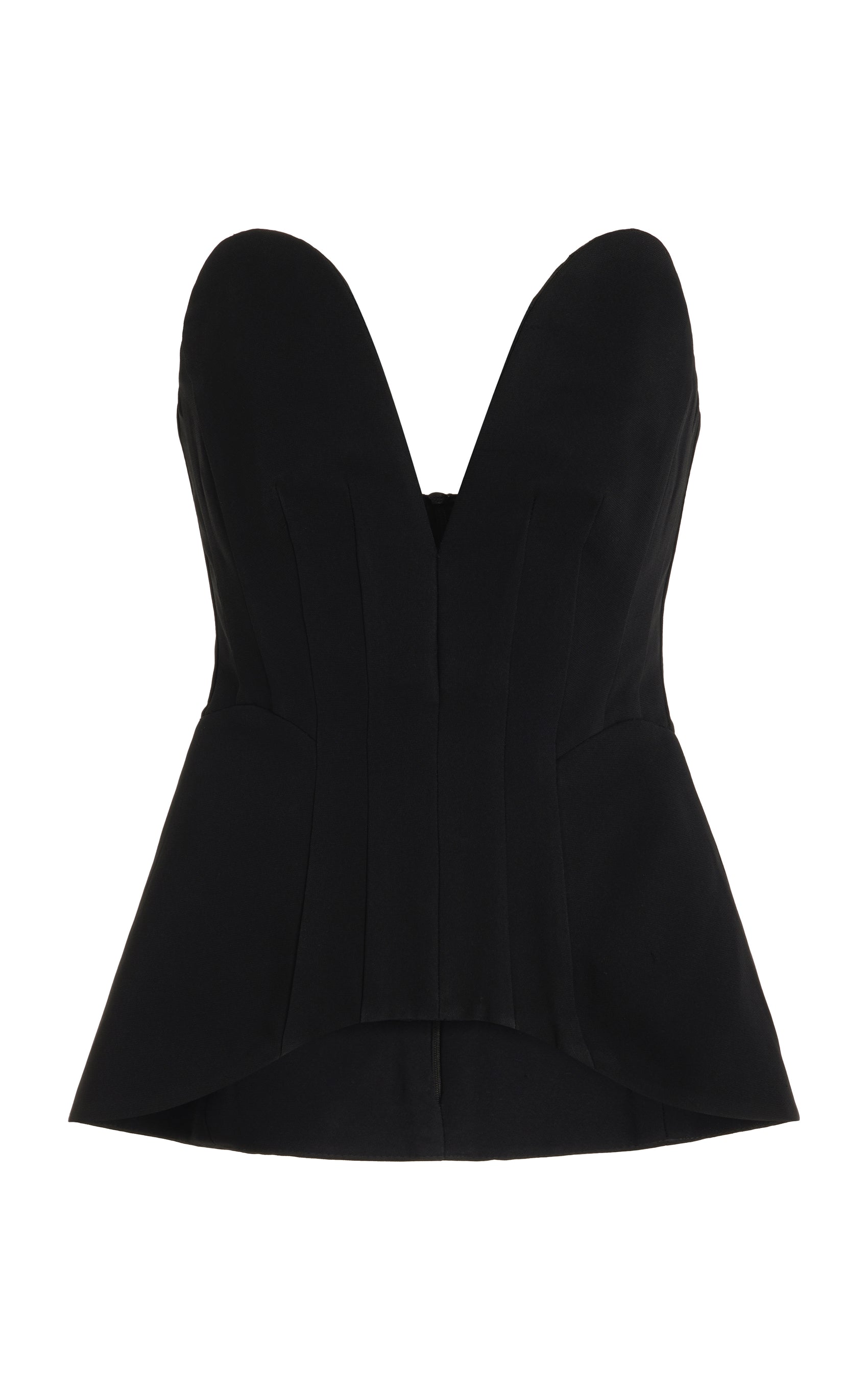 Crepe Bustier Top Black