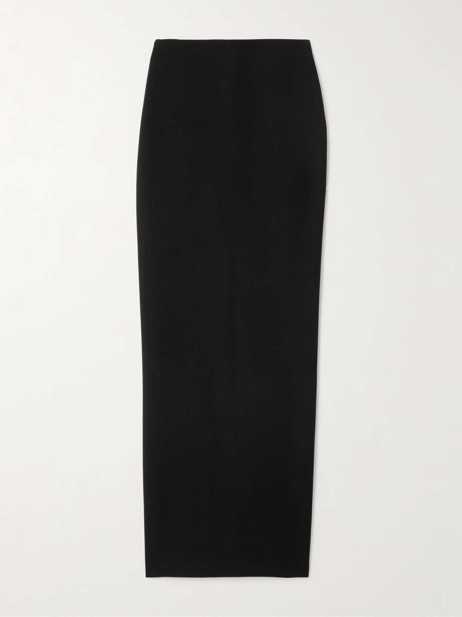 Crepe maxi skirt