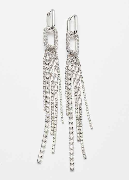 Crystal Chain Earrings