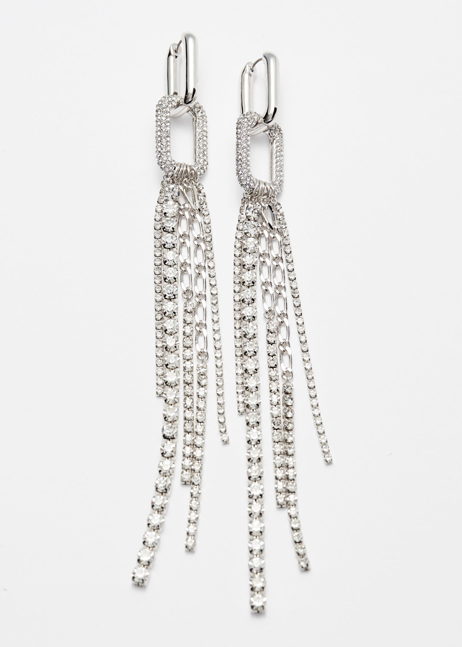 Crystal Chain Earrings