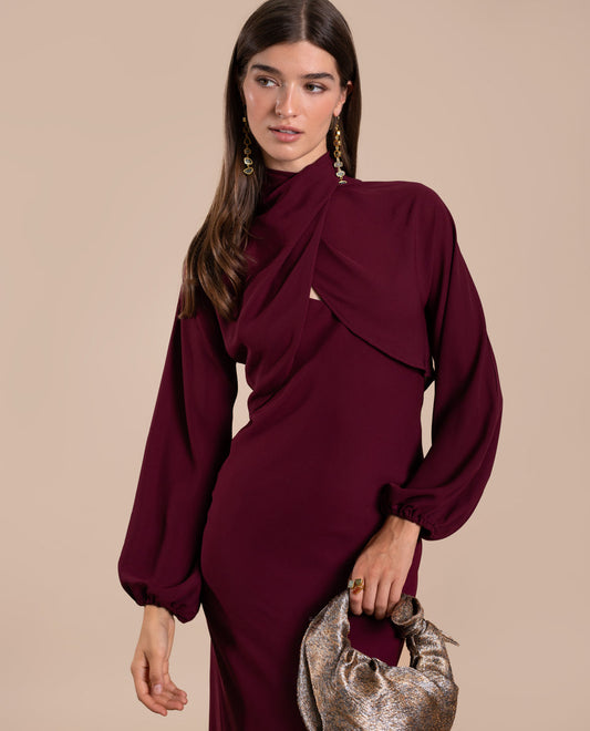 Eloise Dress Bordeaux