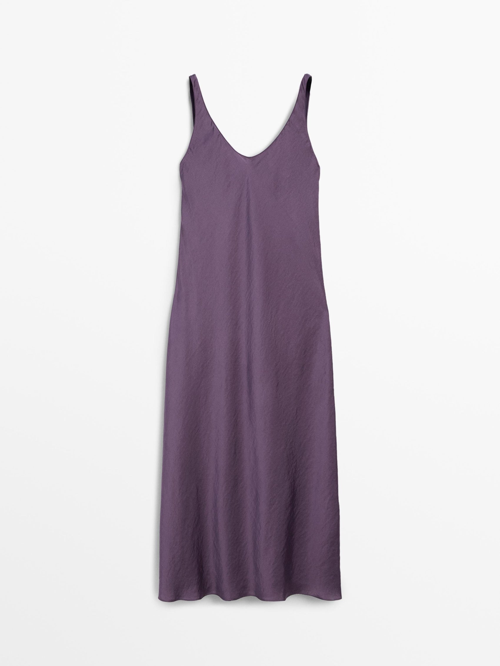 Flared midi slip dress