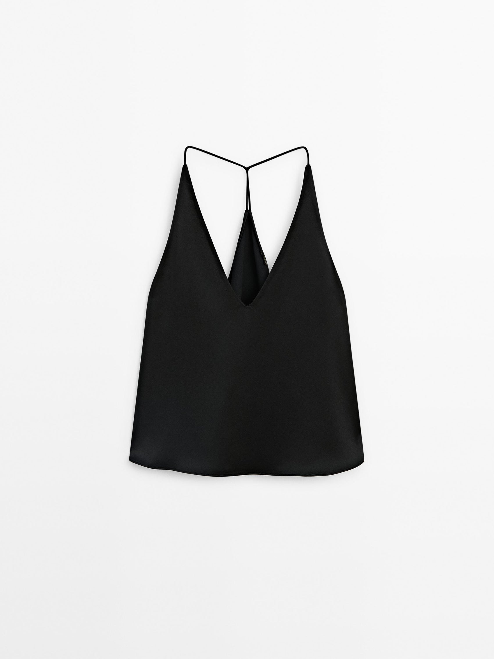 Halter top with open back