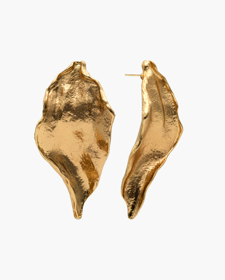 LEAF Golden Earrings