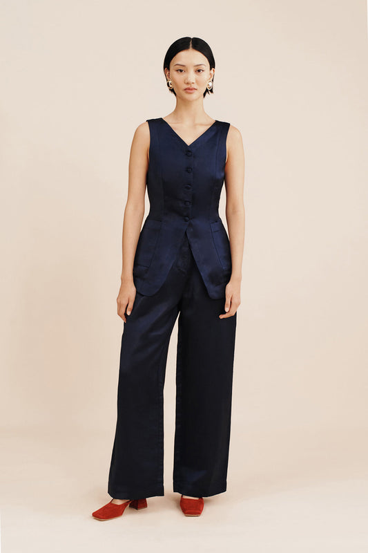 LEILA TROUSER MIDNIGHT