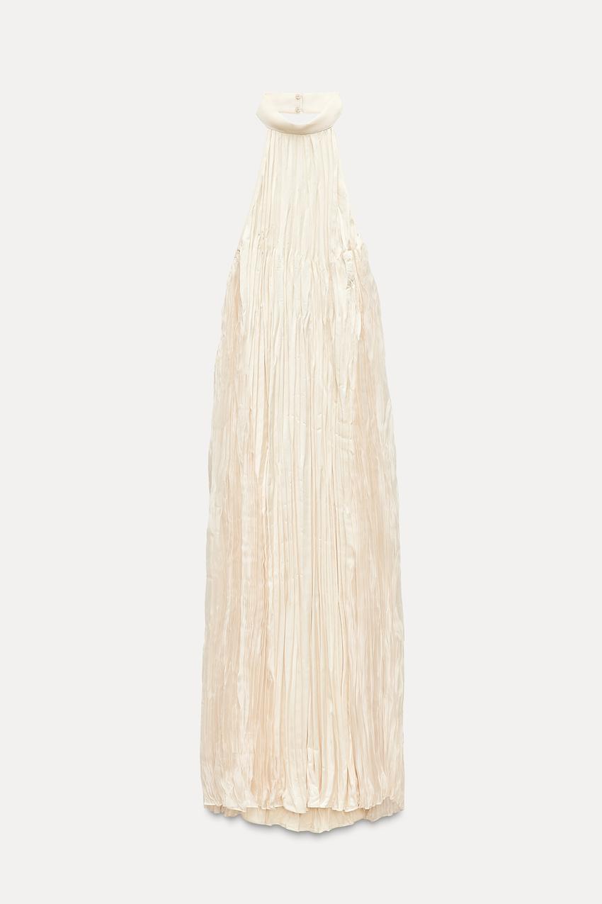 LONG PLEATED DRESS