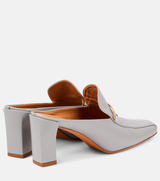 Leather mules