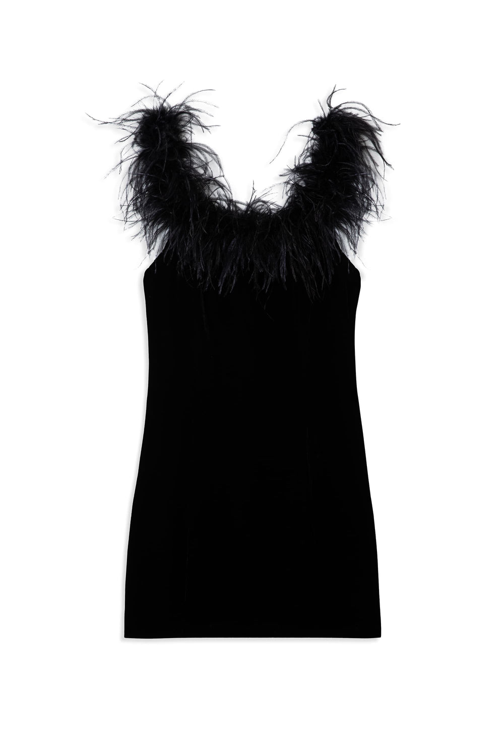 Lena Feathered Mini Dress