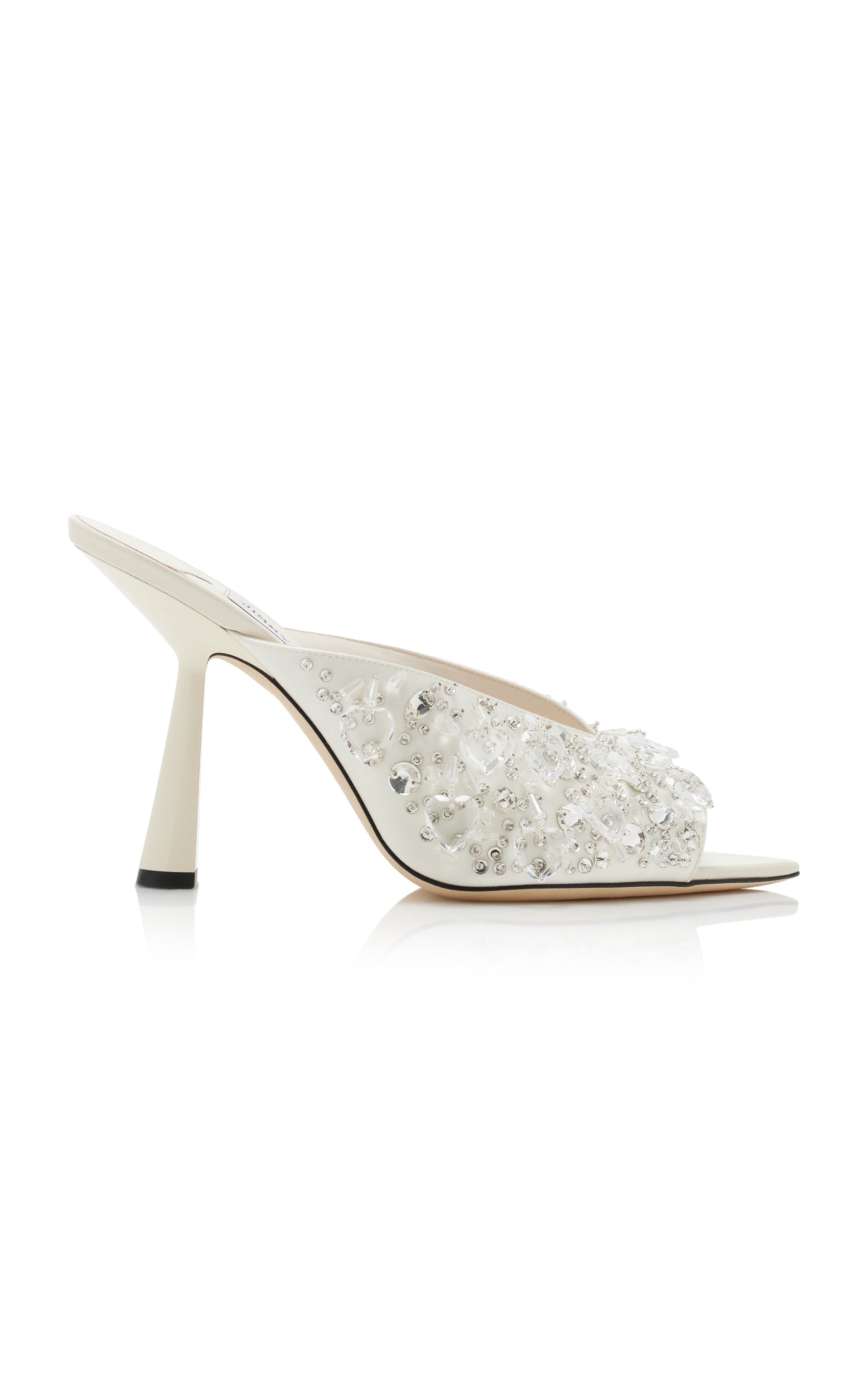 Maryanne Crystal-Satin Mules