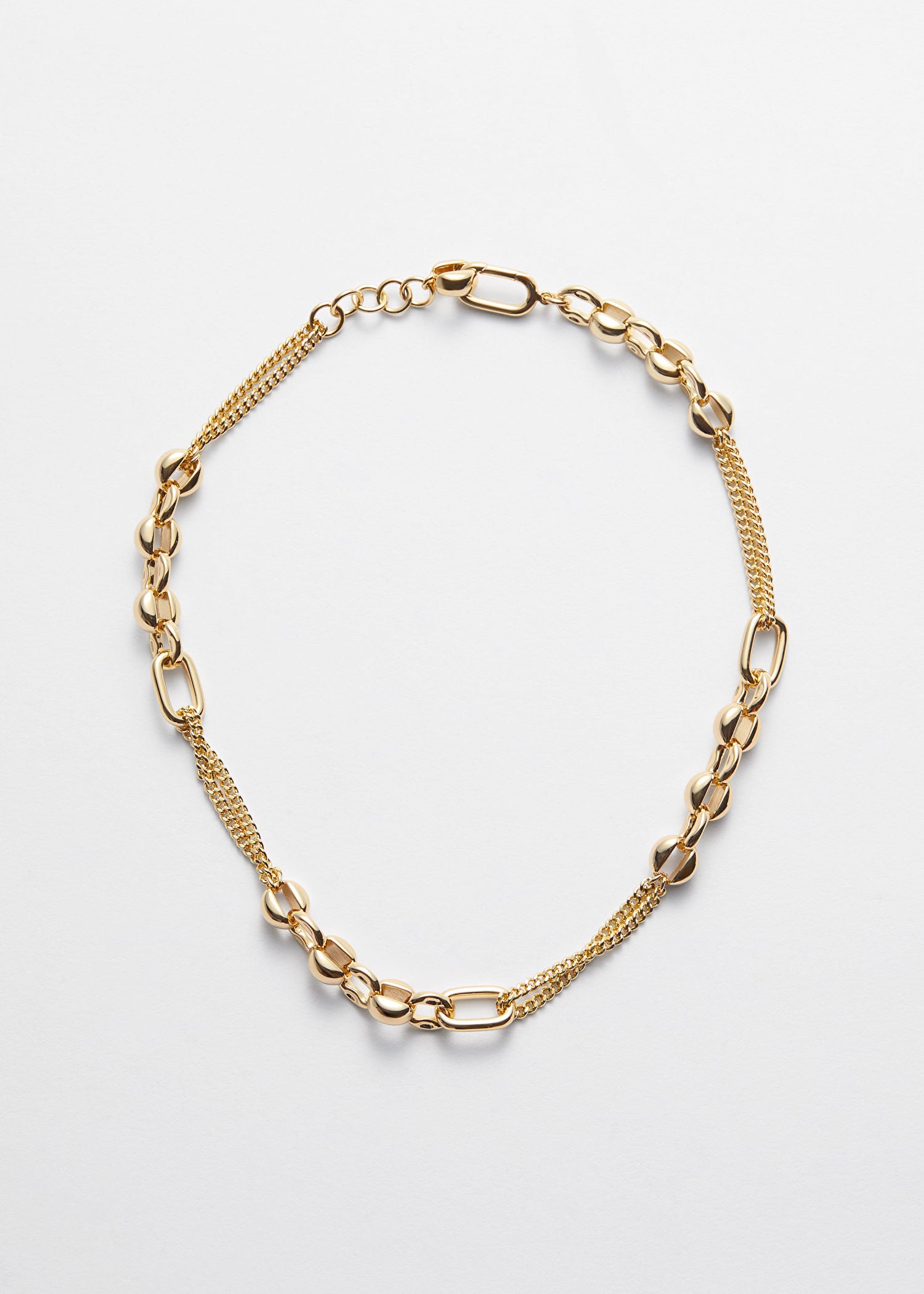 Mixed Chain Necklace gold