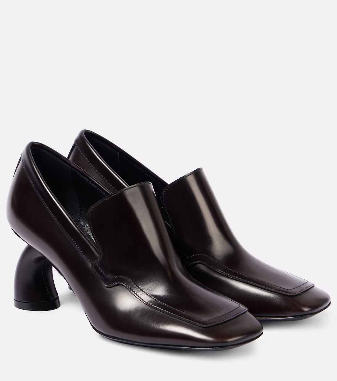Leather Loafer Pumps