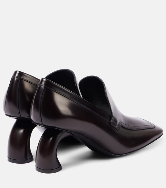 Leather Loafer Pumps
