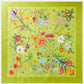 Floral Silk Twill Scarf