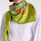 Floral Silk Twill Scarf