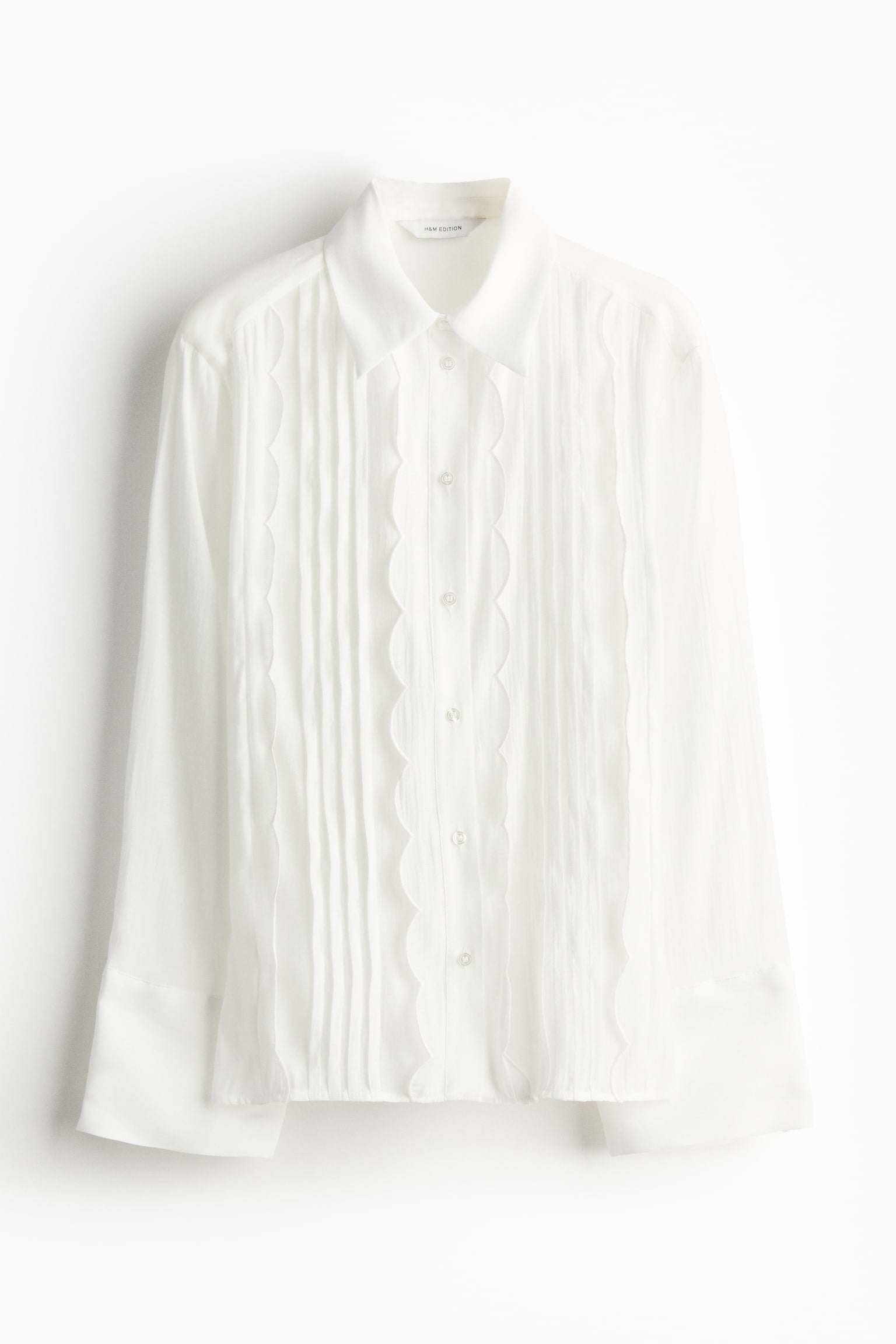 Pleat front shirt