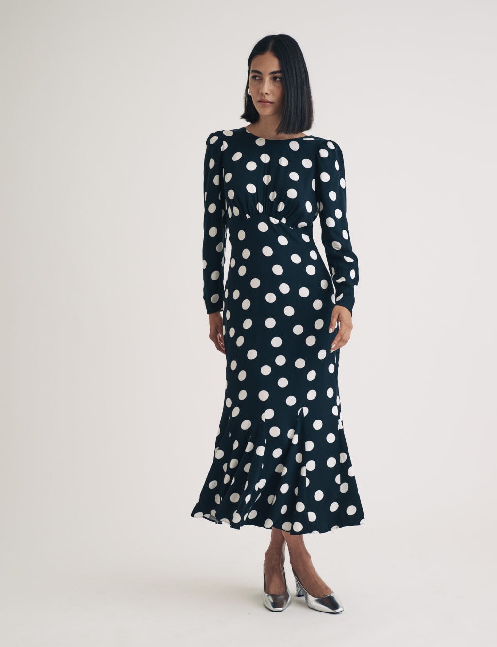 Polka Dot Midi Tea Dress