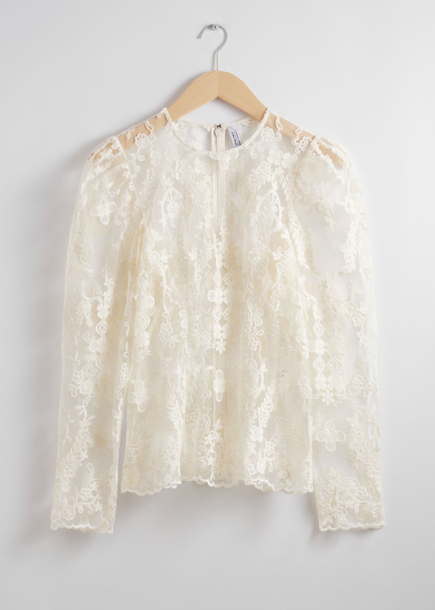 Puff Sleeve Lace Top