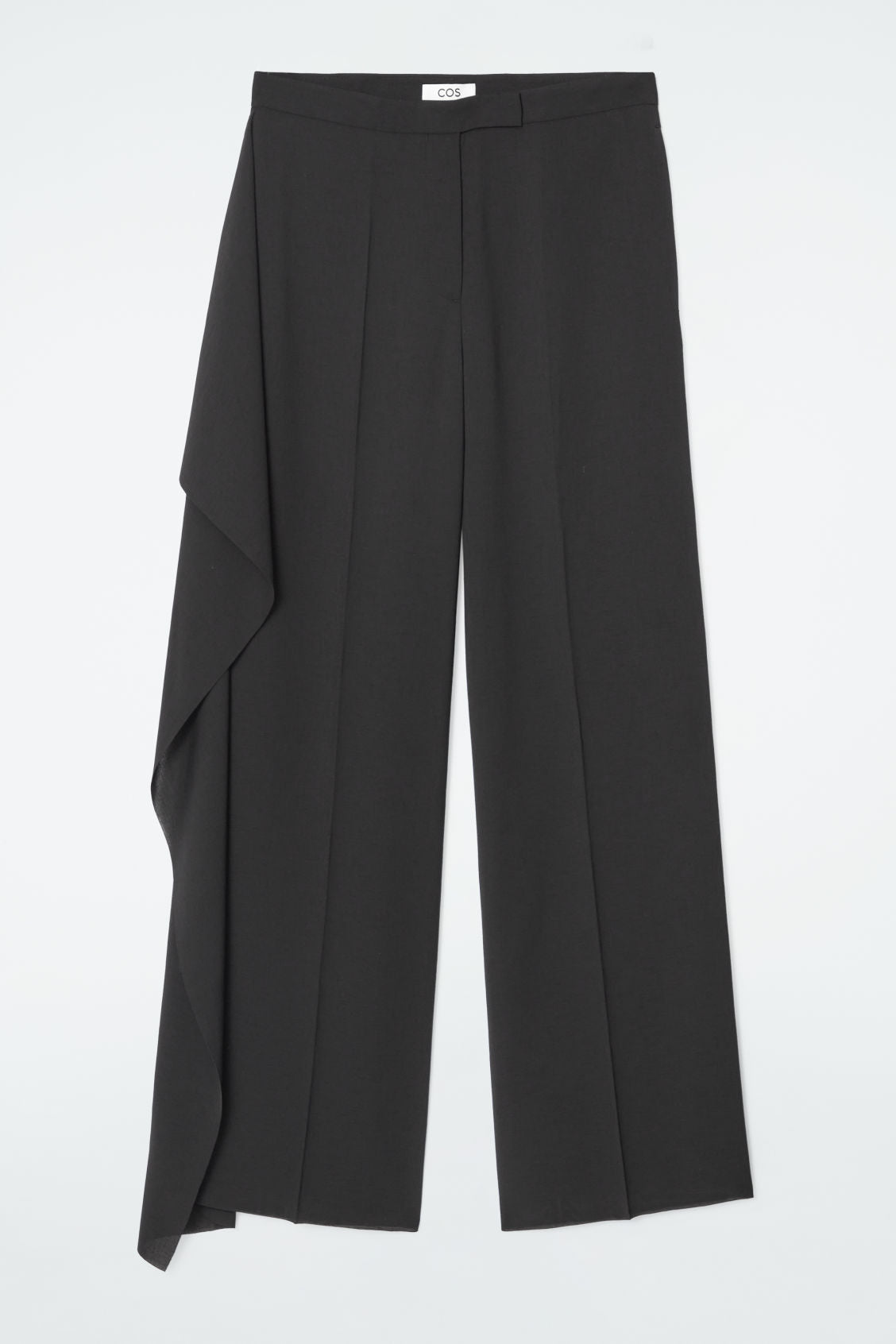 RELAXED DRAPED STRAIGHT LEG TROUSERS