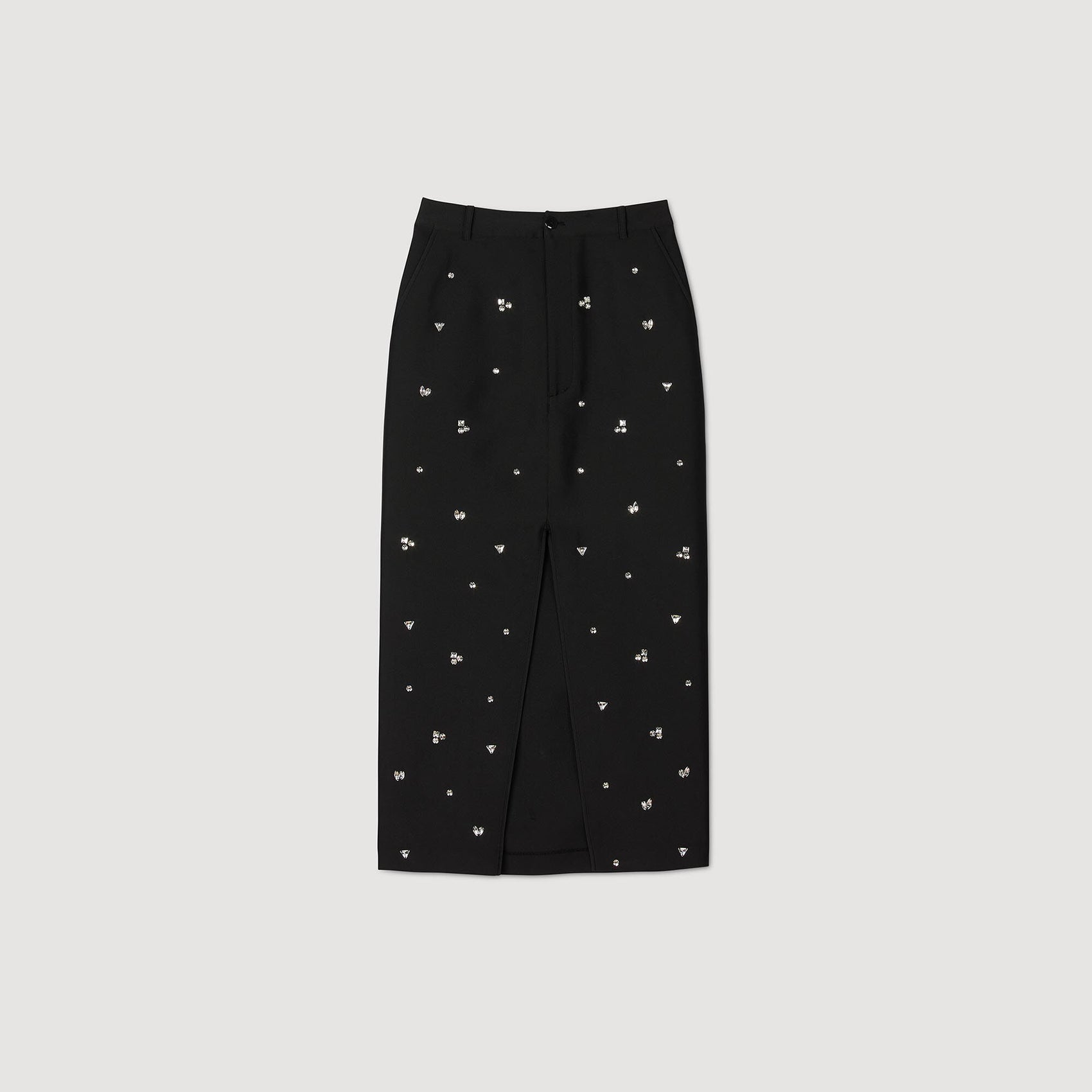 Rhinestone pencil skirt