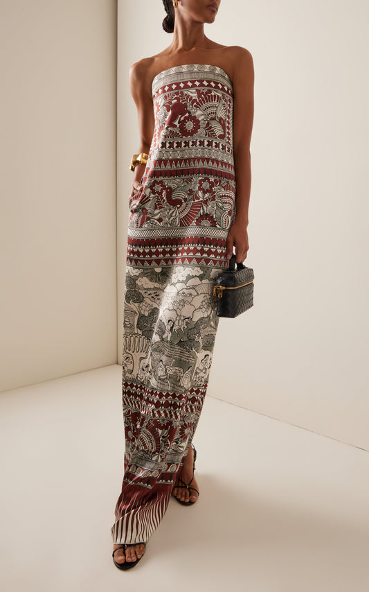 Rodrigo Printed Silk Maxi Dress