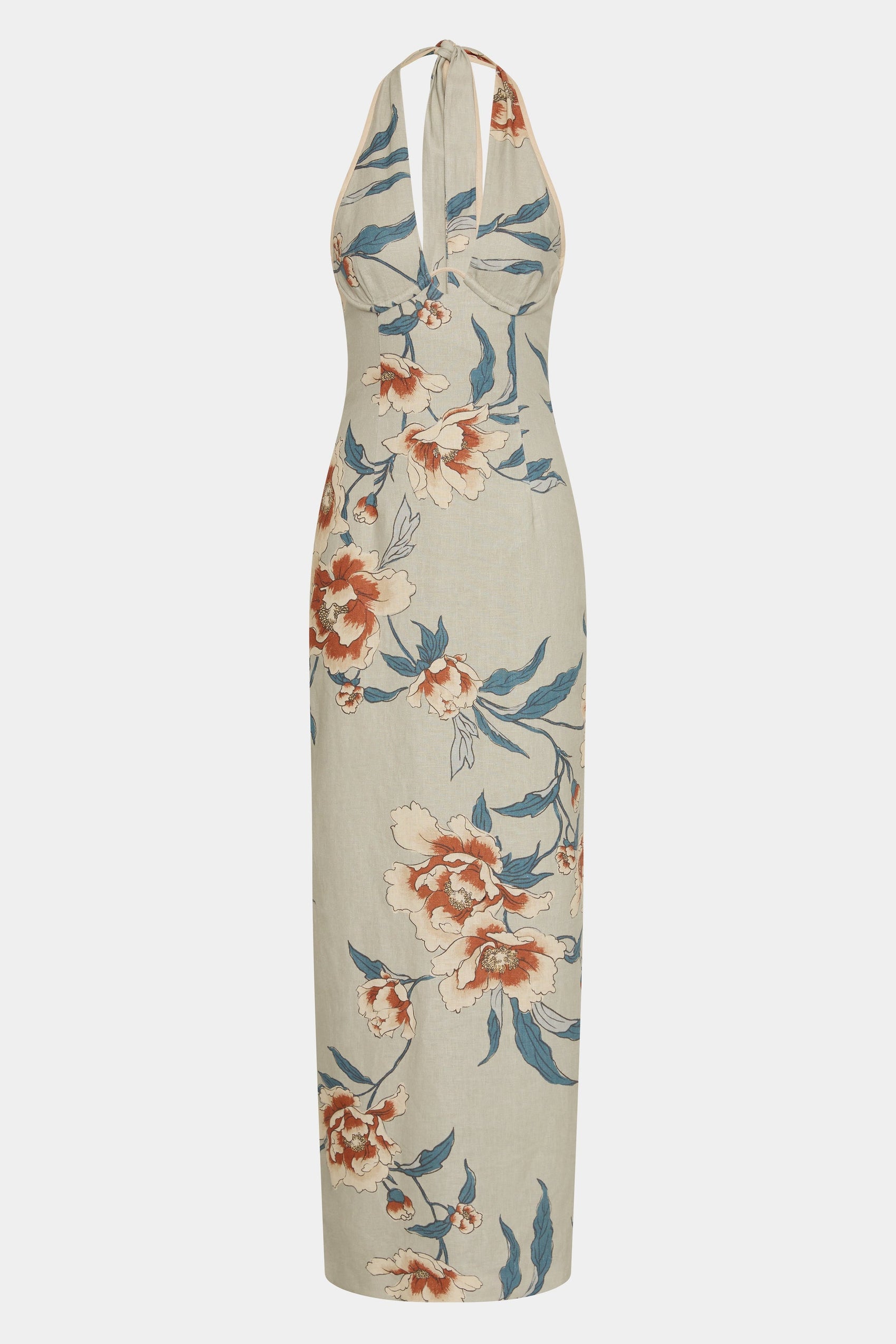 Roisin Halter Midi Dress Bloom Floral