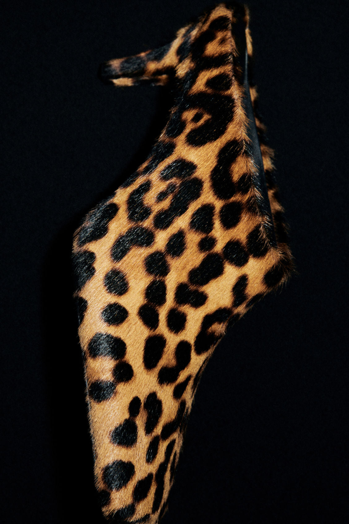 SQUARE TOE LEOPARD PONY HAIR MULES