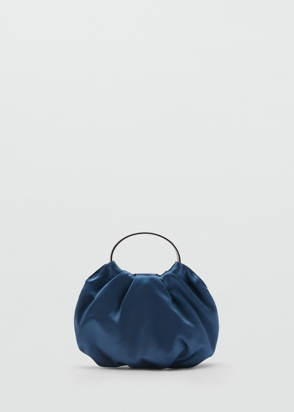 Satin bag with metal ring