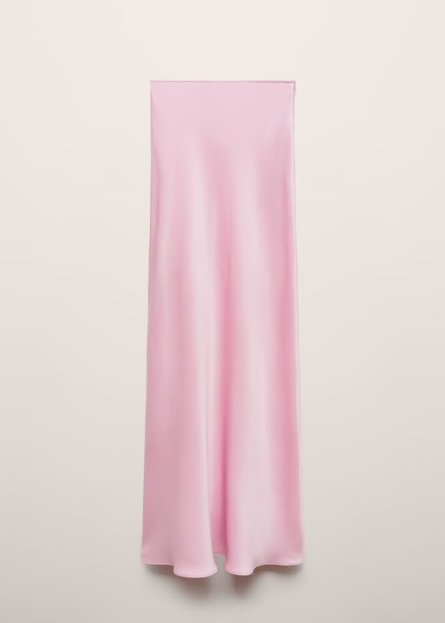 Satin maxi skirt