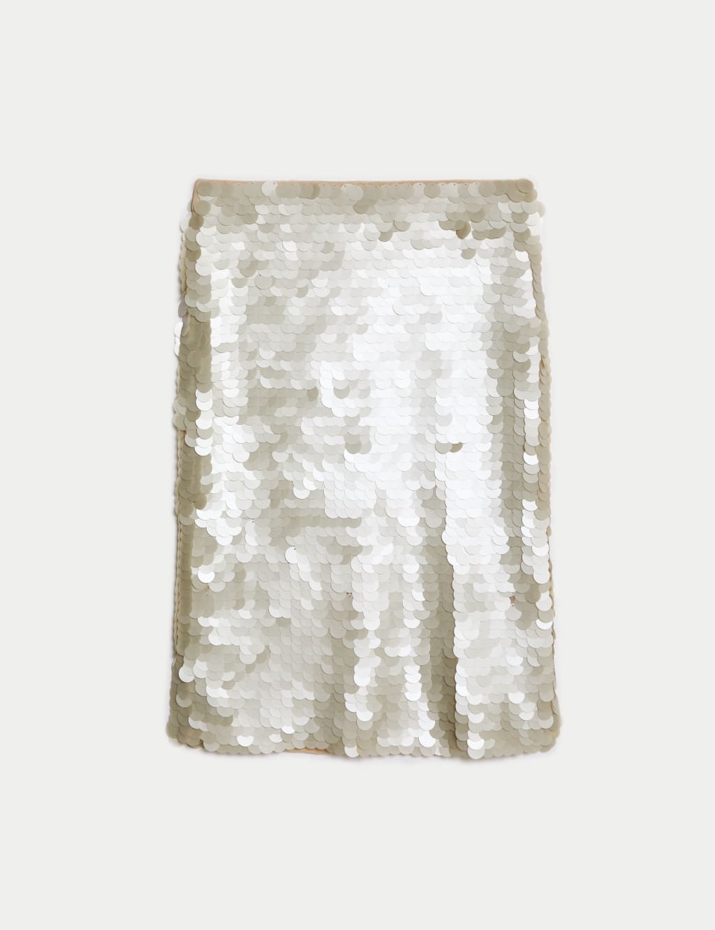 Sequin Knee Length Column Skirt