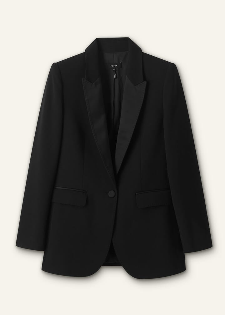 Sharp Shoulder Tux Blazer