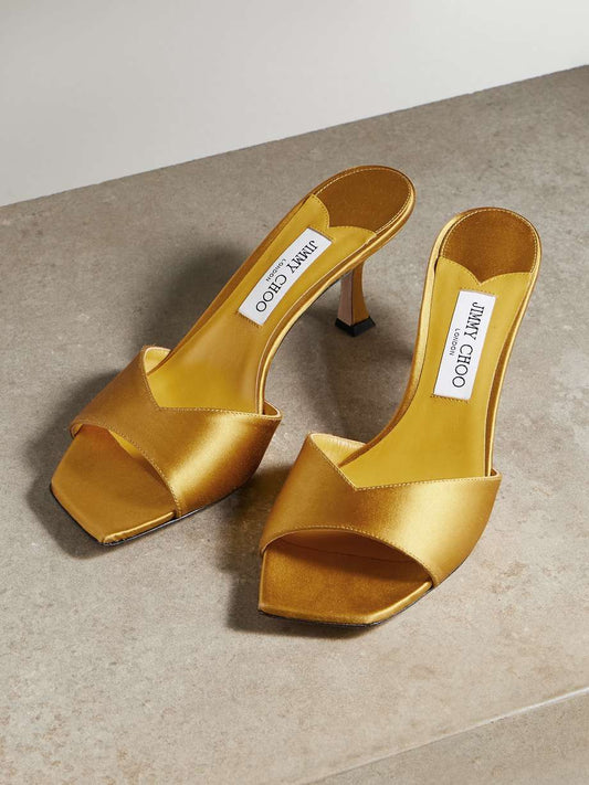 Skye 70mm satin mules