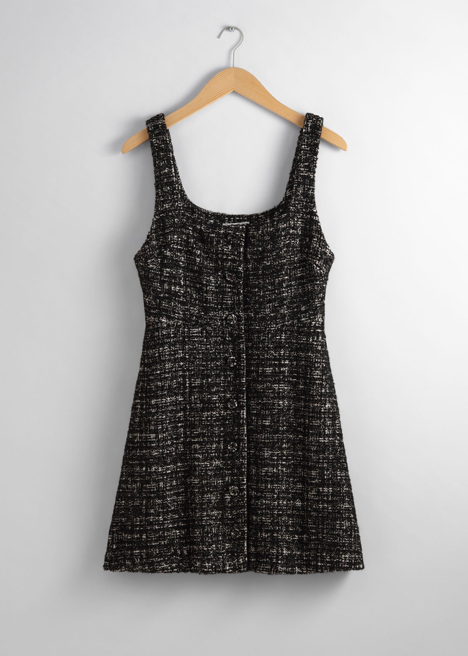 Sleeveless Tweed Mini Dress