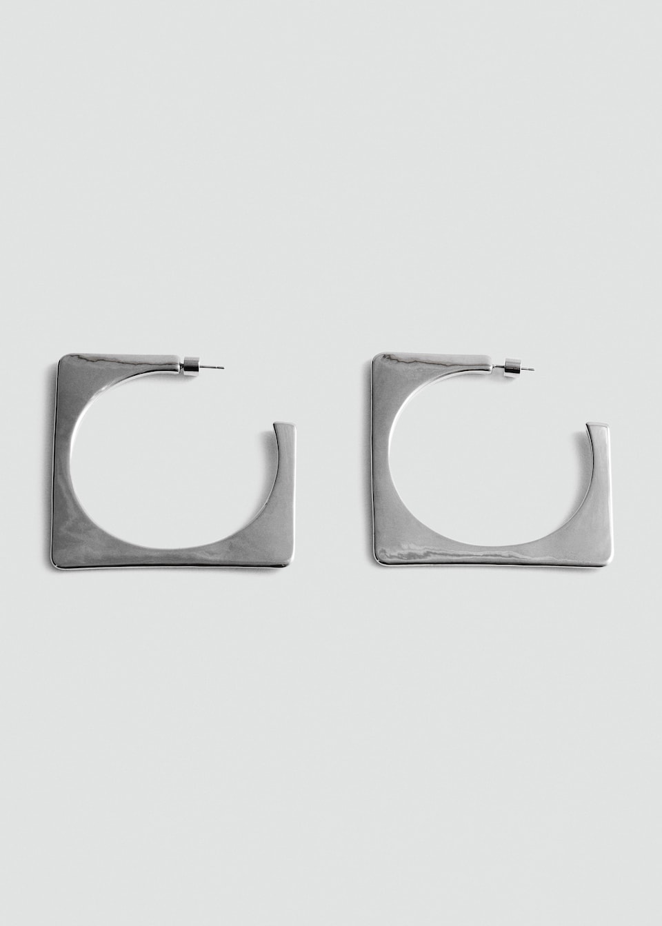 Square maxi hoop earrings