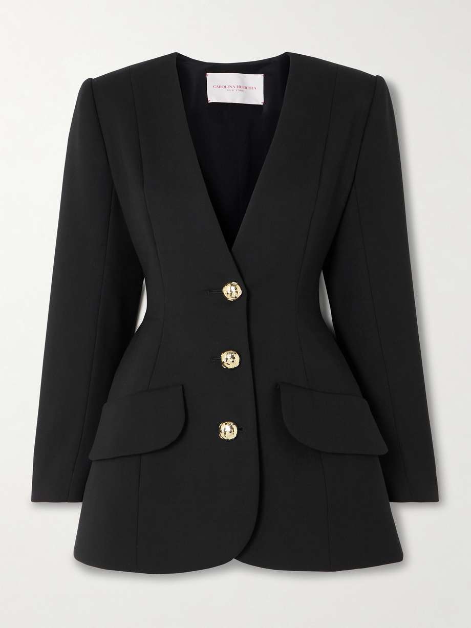 Stretch wool blazer