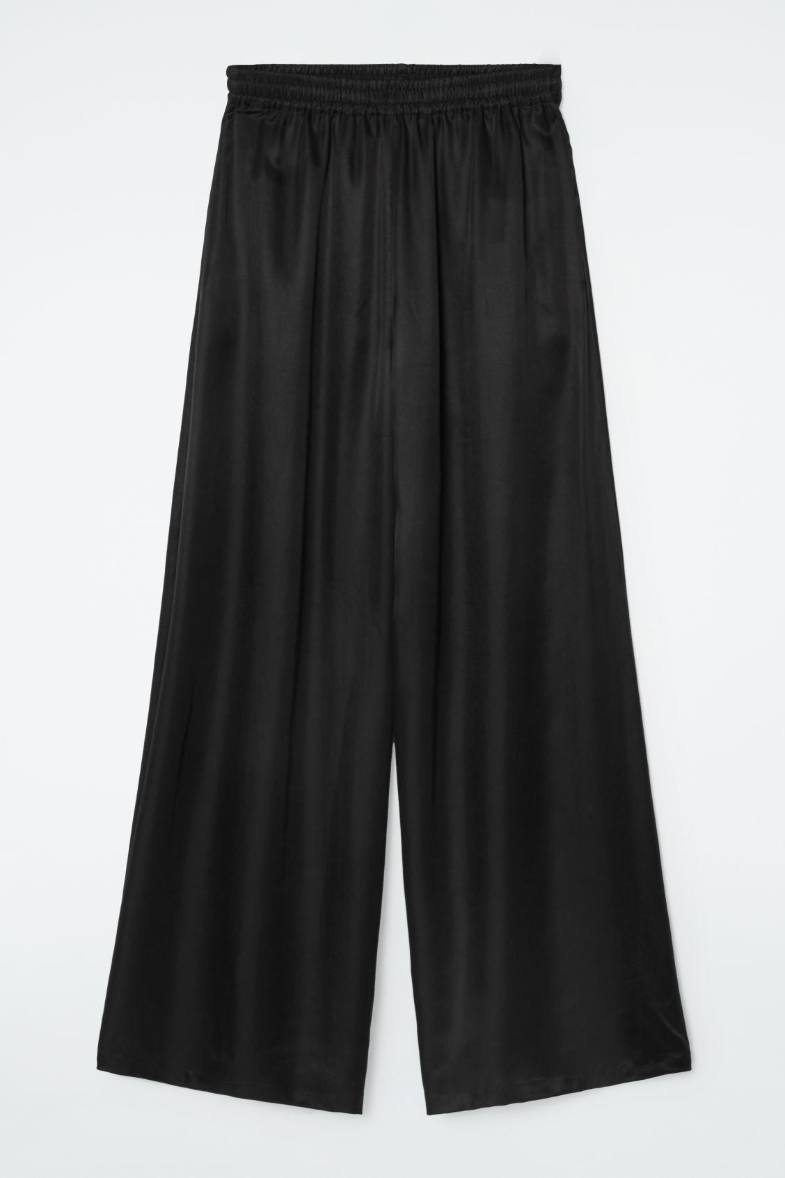 TWILL PALAZZO TROUSERS