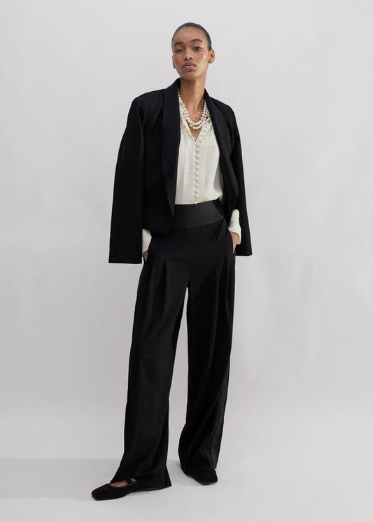 Tapered Fluid Leg Tux Trouser